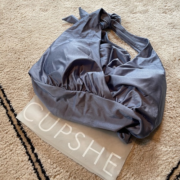 NWT Lesly V-Neck Halter Belt Plus Size One Piece Swimsuit | Size 3XL - Picture 7 of 8